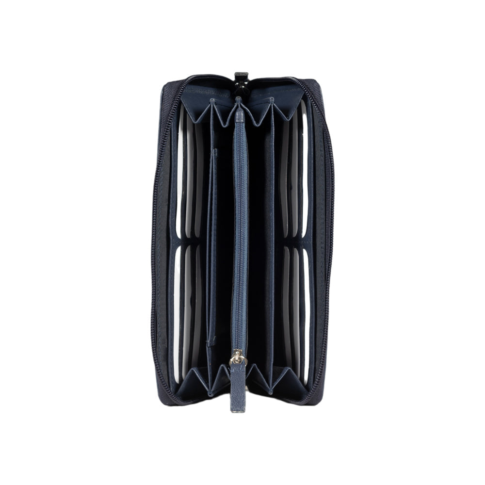 RB12080V | Portafogli Donna in Vera Pelle pieno fiore, con leggera