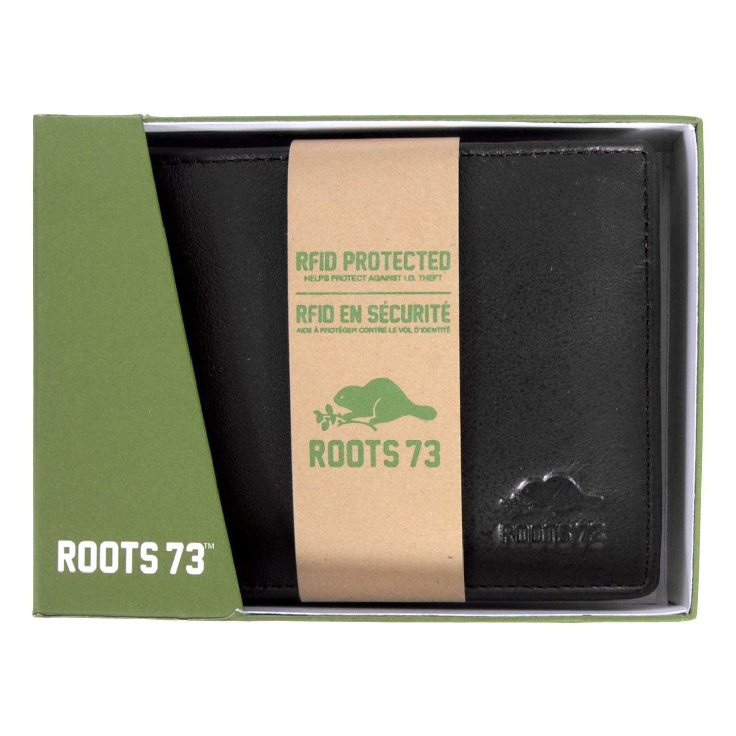 ROOTS (RP1254-R56) SLIMFOLD WALLET W/ REMOVABLE ID