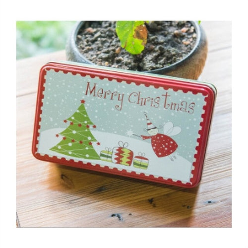Rectangular Christmas Gift Boxes Candy Biscuit Tin