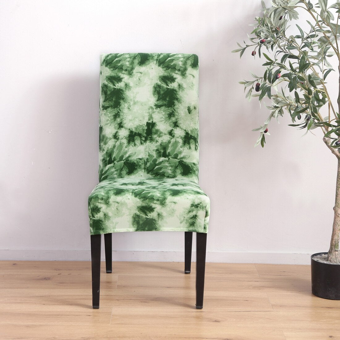 Removable Chair Covers Flower Printing Stretch