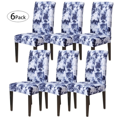 Removable Chair Covers Flower Printing Stretch