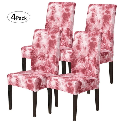 Removable Chair Covers Flower Printing Stretch