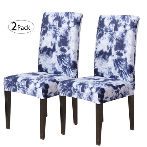 Removable Chair Covers Flower Printing Stretch