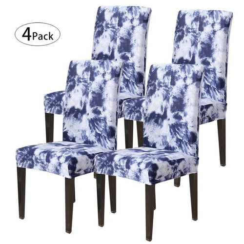 Removable Chair Covers Flower Printing Stretch