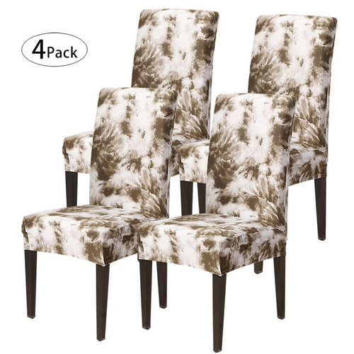 Removable Chair Covers Flower Printing Stretch