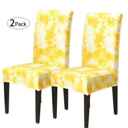 Removable Chair Covers Flower Printing Stretch