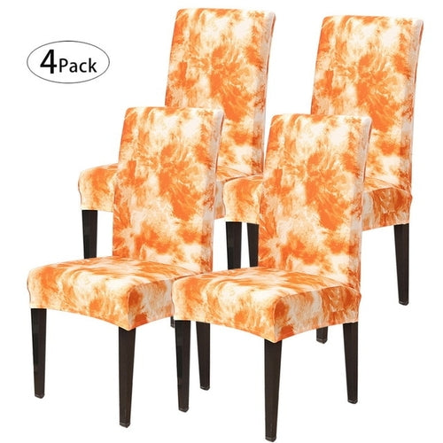 Removable Chair Covers Flower Printing Stretch