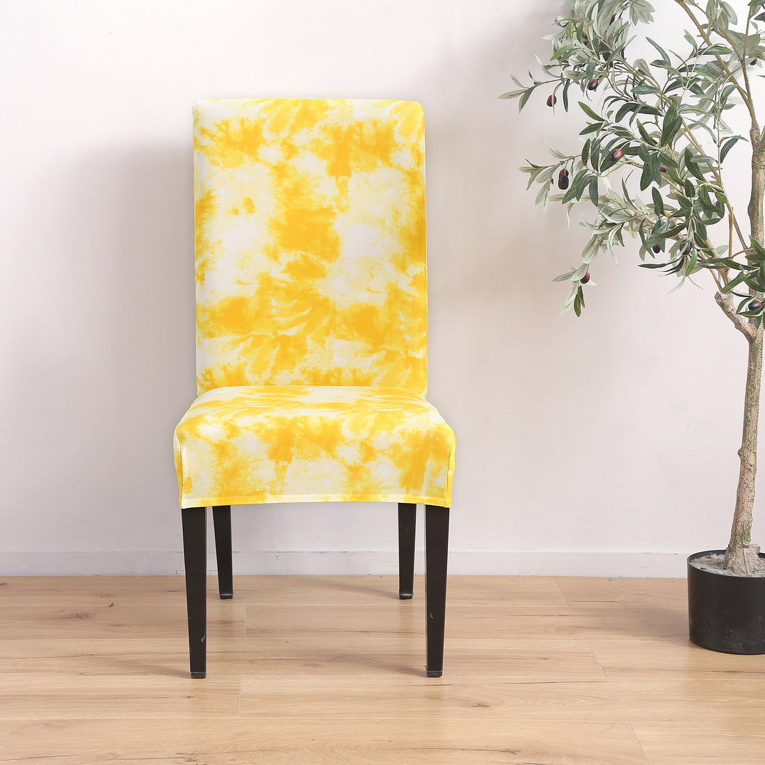 Removable Chair Covers Flower Printing Stretch