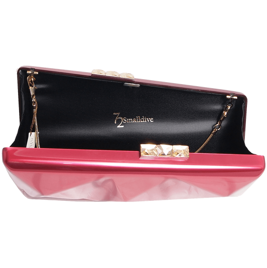 Minaudiére in Metallic Red