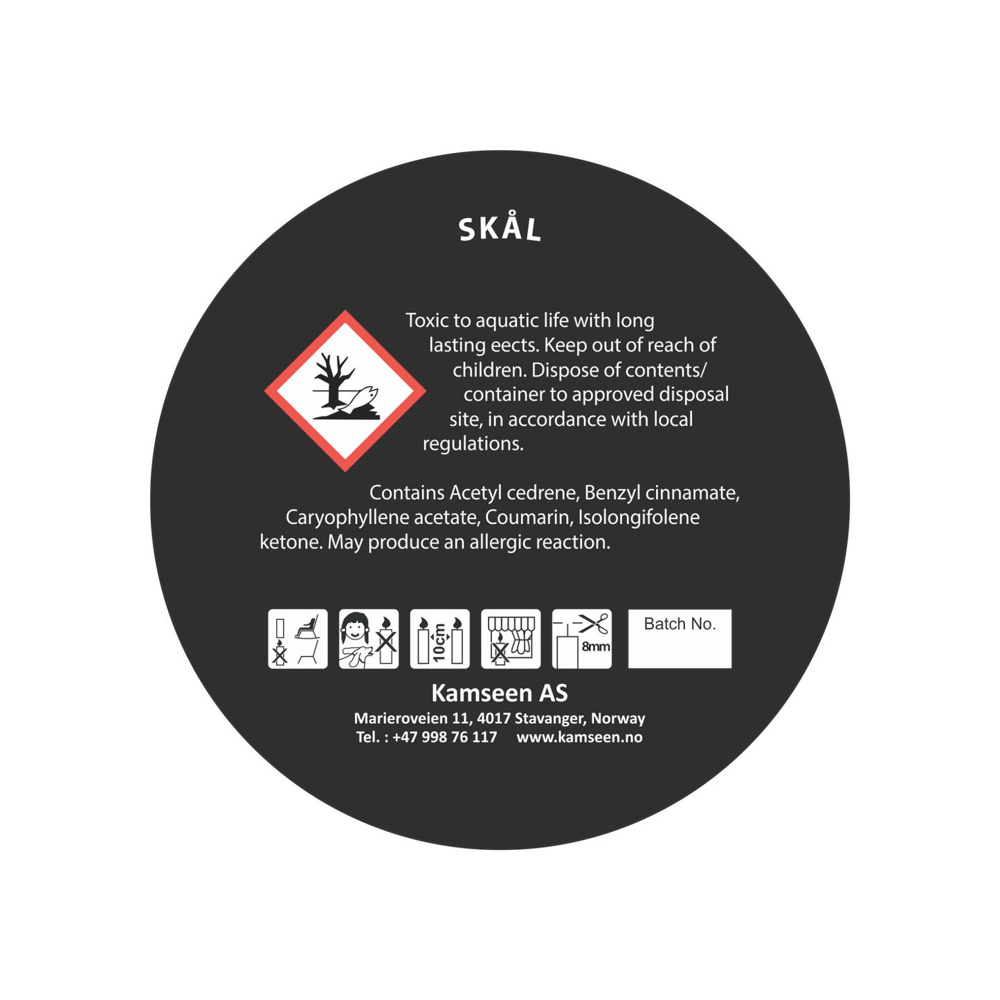 DUFTLYS SKÅL - Røykfult Sjokolade og Vanilje