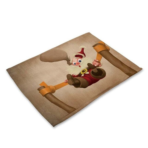 Santa Claus Table Mat Christmas Decoration for
