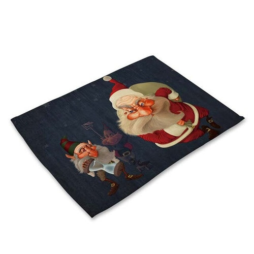Santa Claus Table Mat Christmas Decoration for
