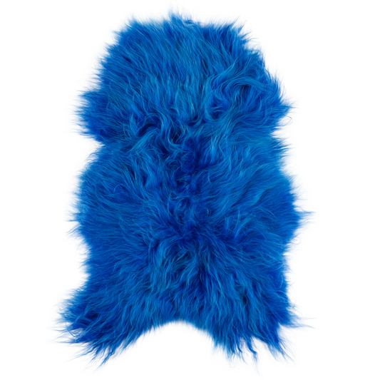Schapenvacht IJslands | Blauw | 100 x 65cm