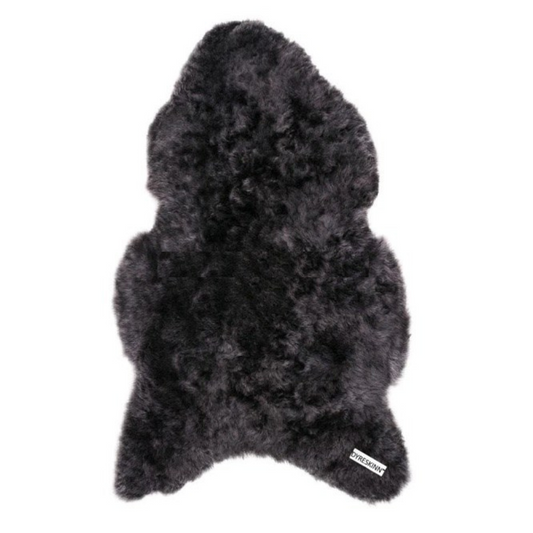 Schapenvacht IJslands | Donkergrijs kort | 100 x 65cm