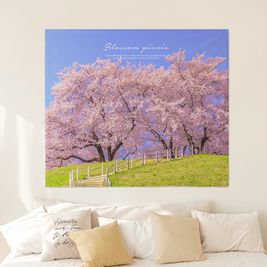 Blossom Picnic 150cm x 130cm