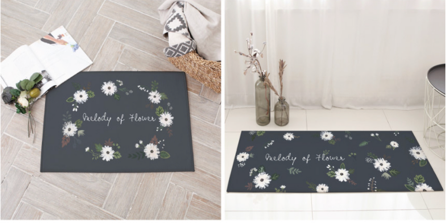 Melody Flower (Floor mat + Kitchen mat)