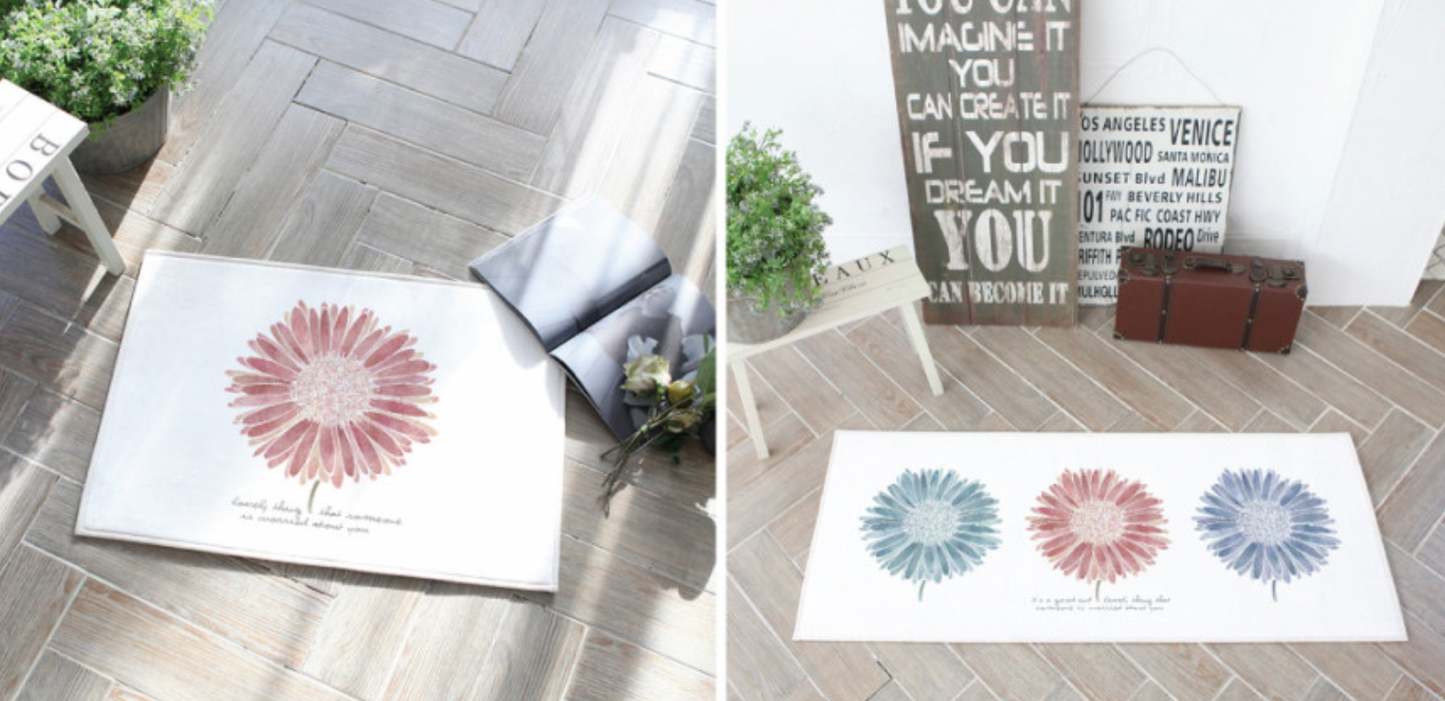 Lovely Daisy (Floor mat + Kitchen mat)
