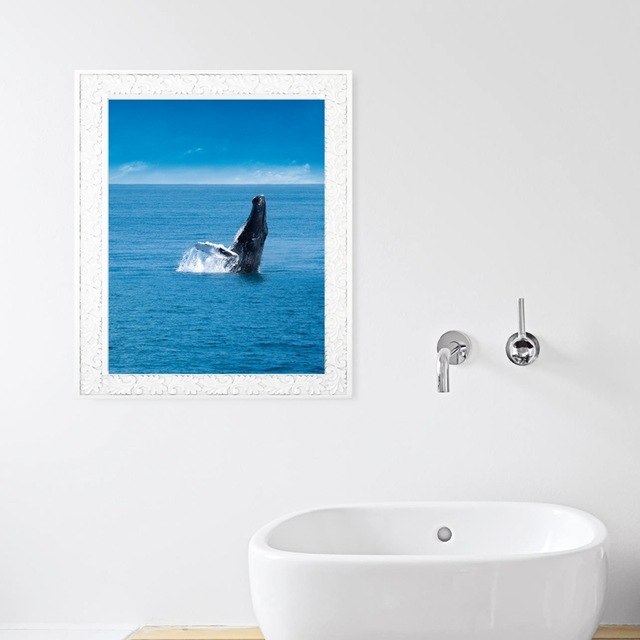 Sea Animal Whale Print Ocean Wall Art Decor ,