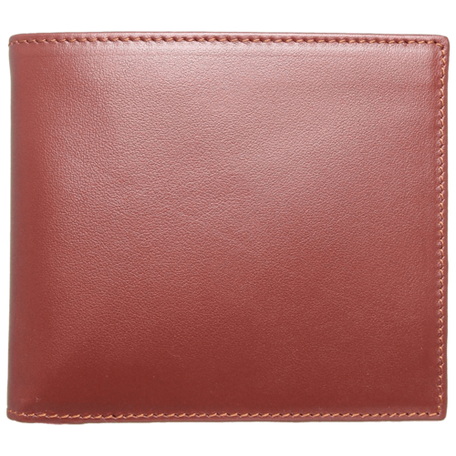 8 Credit Card Small Buffed Leather Billfold Brown