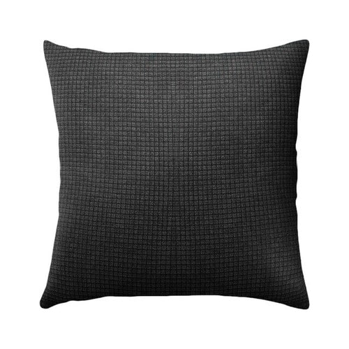Solid Color Cushion Cover Waterproof Plaid Printed