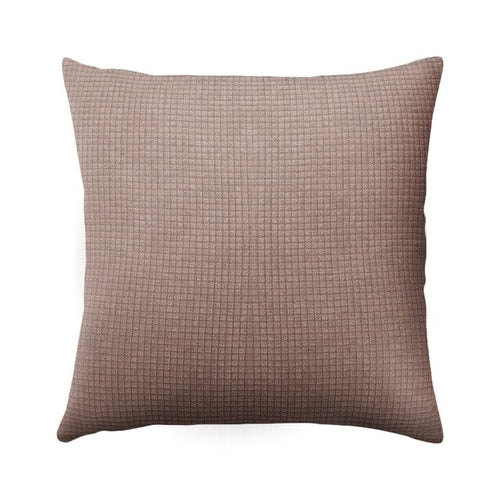 Solid Color Cushion Cover Waterproof Plaid Printed