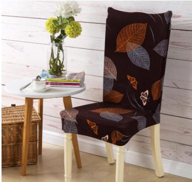Spandex Elastic Printing Dining Chair Slipcover