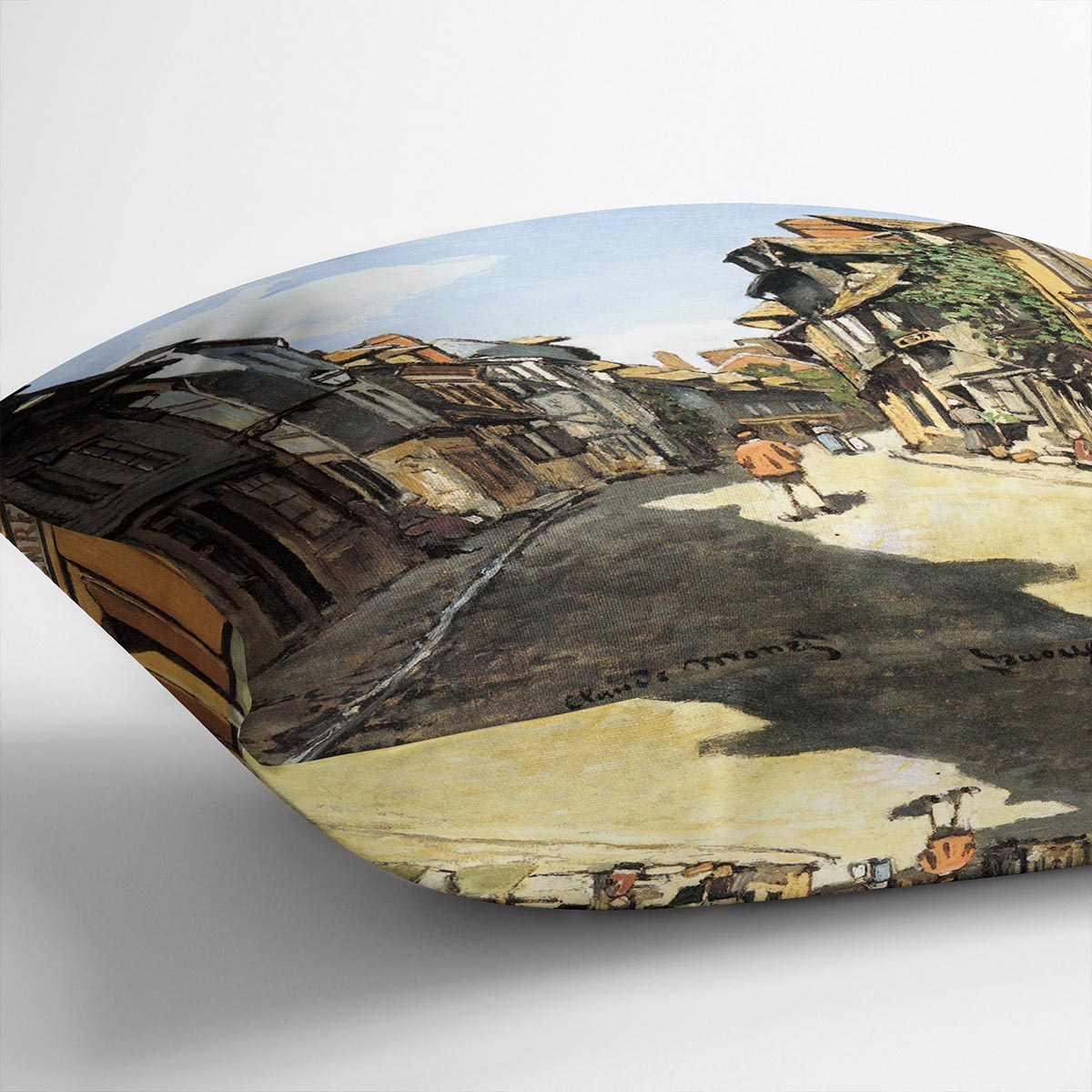 Street of Bavolle by Monet Cushion