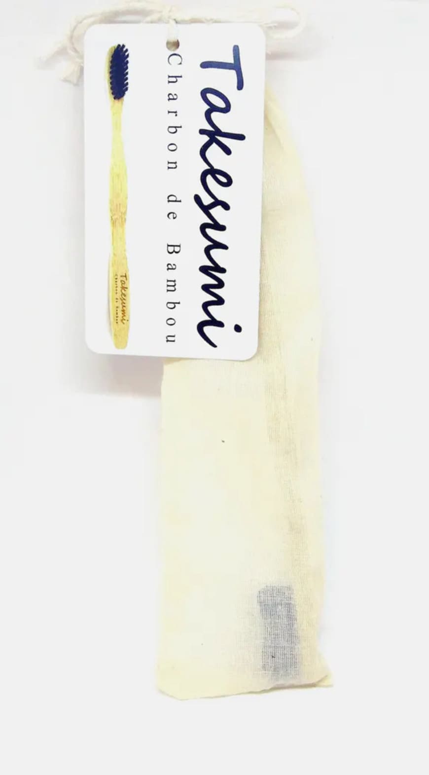 Brosse à dents en bambou infusée au charbon de bambou