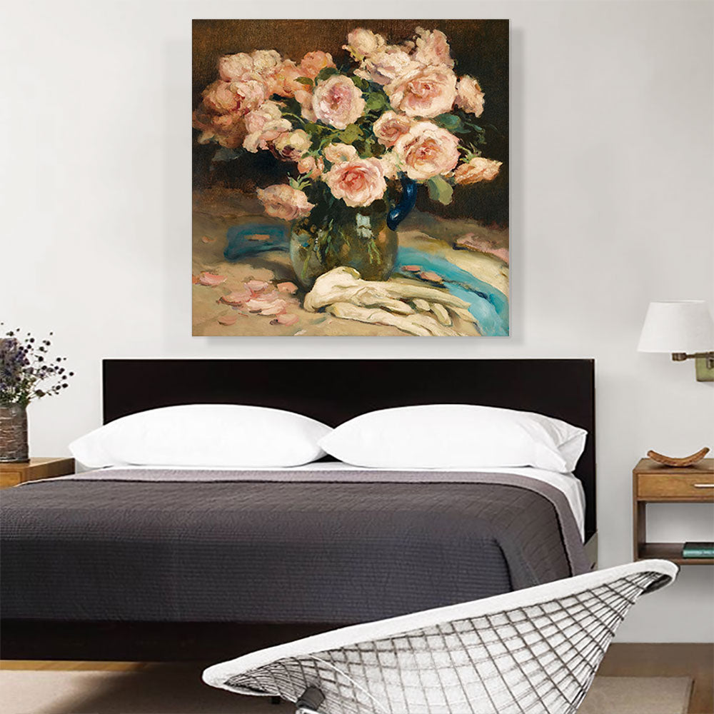 Roses In a Glass Jug