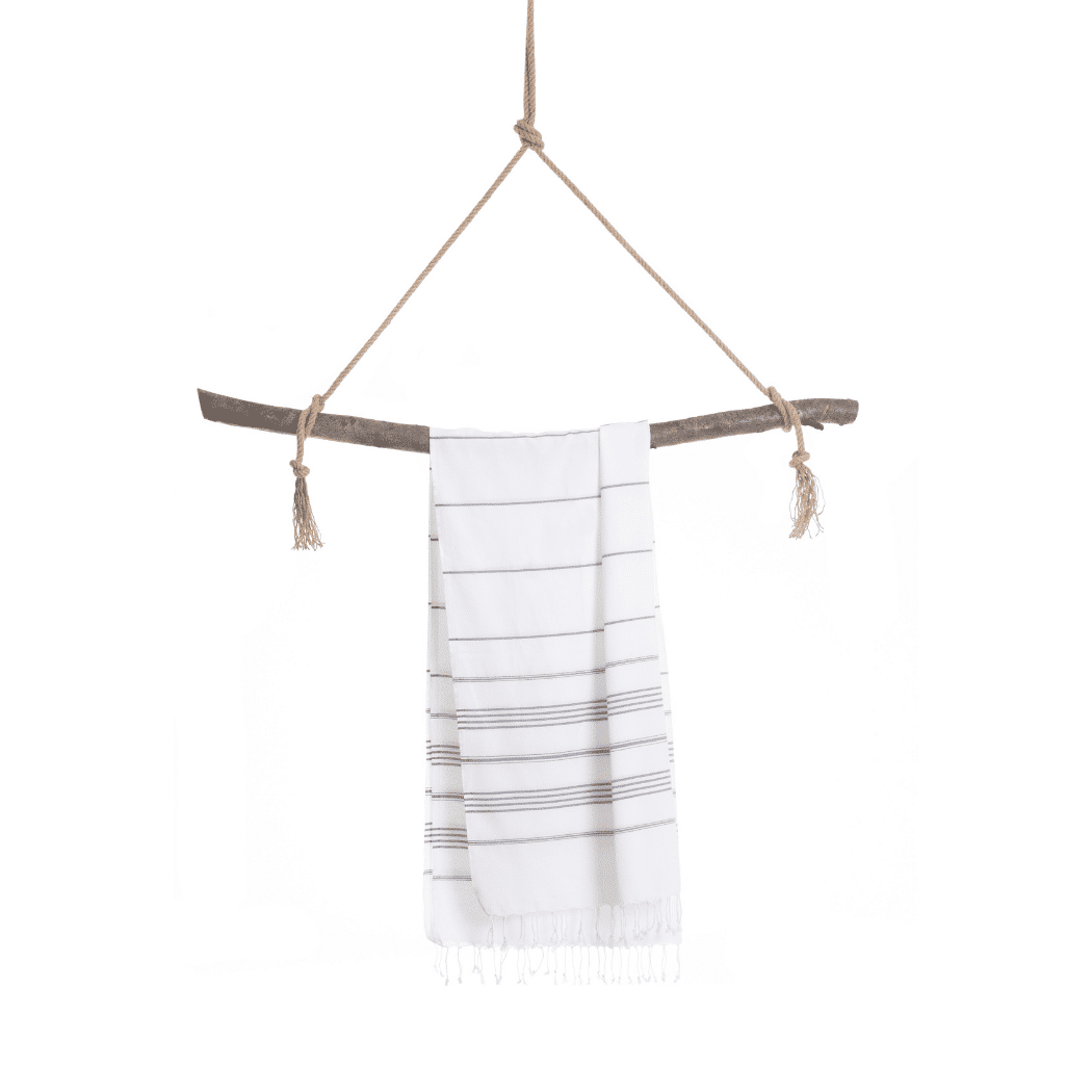 Ipanema Hammam Towel with Recycled Gift Box, White