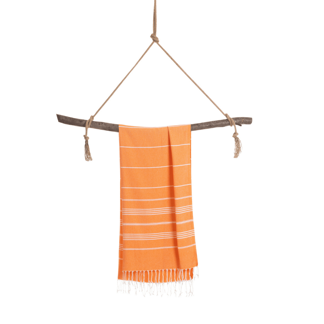 Ipanema Hammam Towel with Recycled Gift Box, Orange