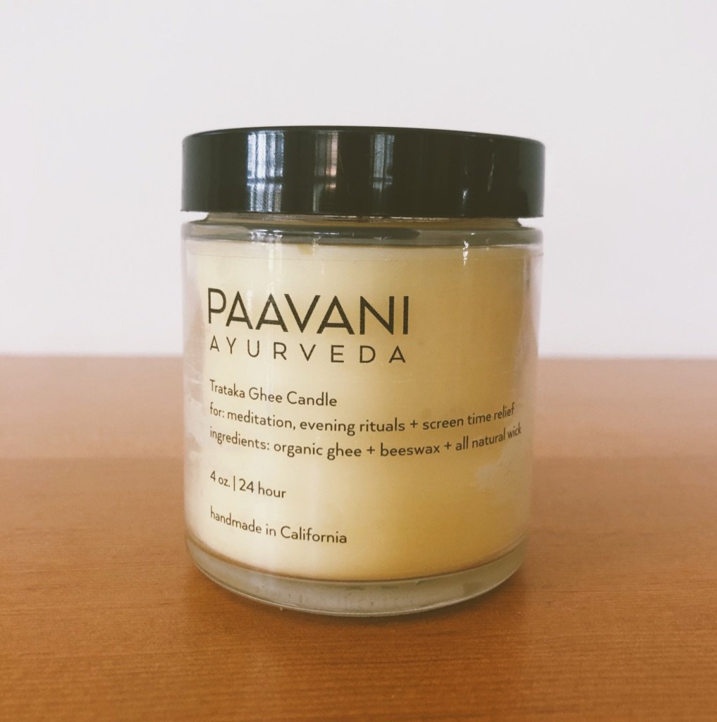 Trataka Ghee Candle | Ayurvedic Meditation Candle for Focus & Eye