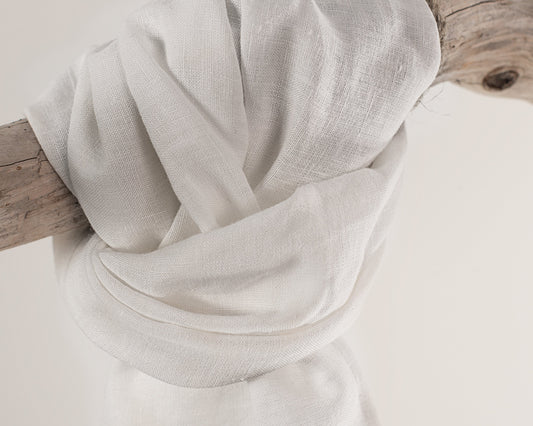 Snow White linen scarf