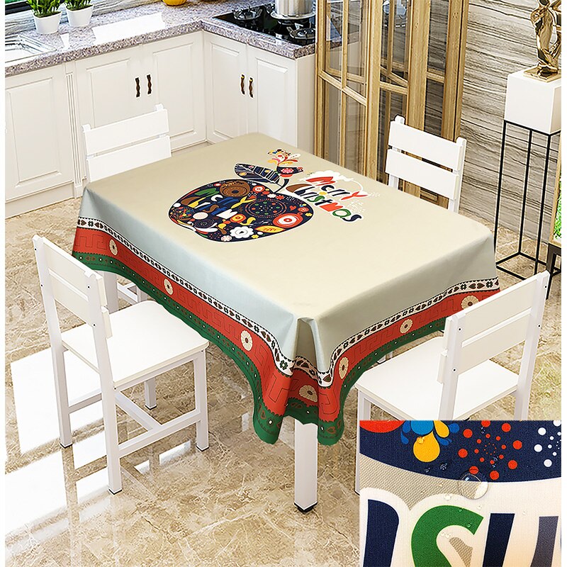 Urijk  Xmas Wedding Party Tablecloth Antifouling