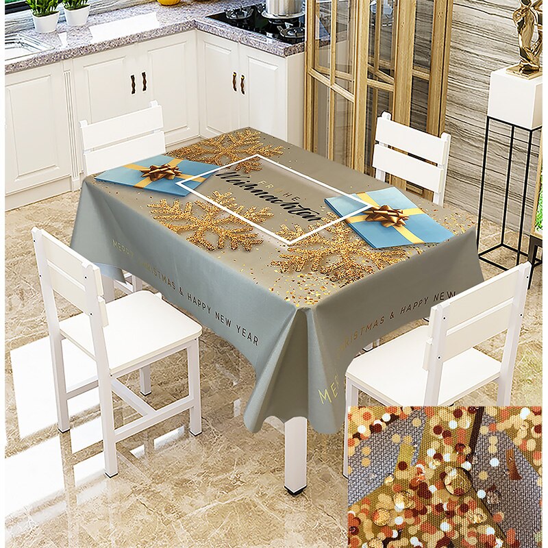 Urijk  Xmas Wedding Party Tablecloth Antifouling