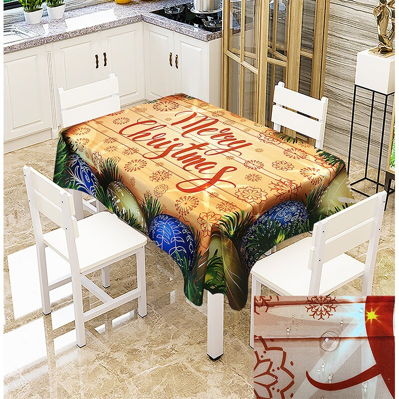 Urijk  Xmas Wedding Party Tablecloth Antifouling