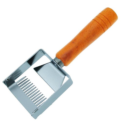 Uncapping Fork Iron Honeycomb Honey Scraper Wooden Handle Beekeeping