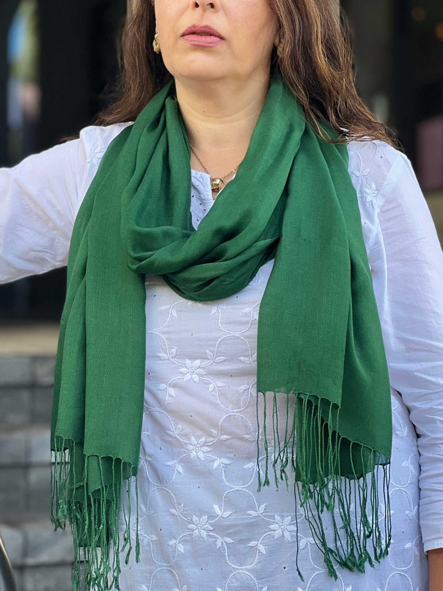 Emerald Green Modal Solid Scarf