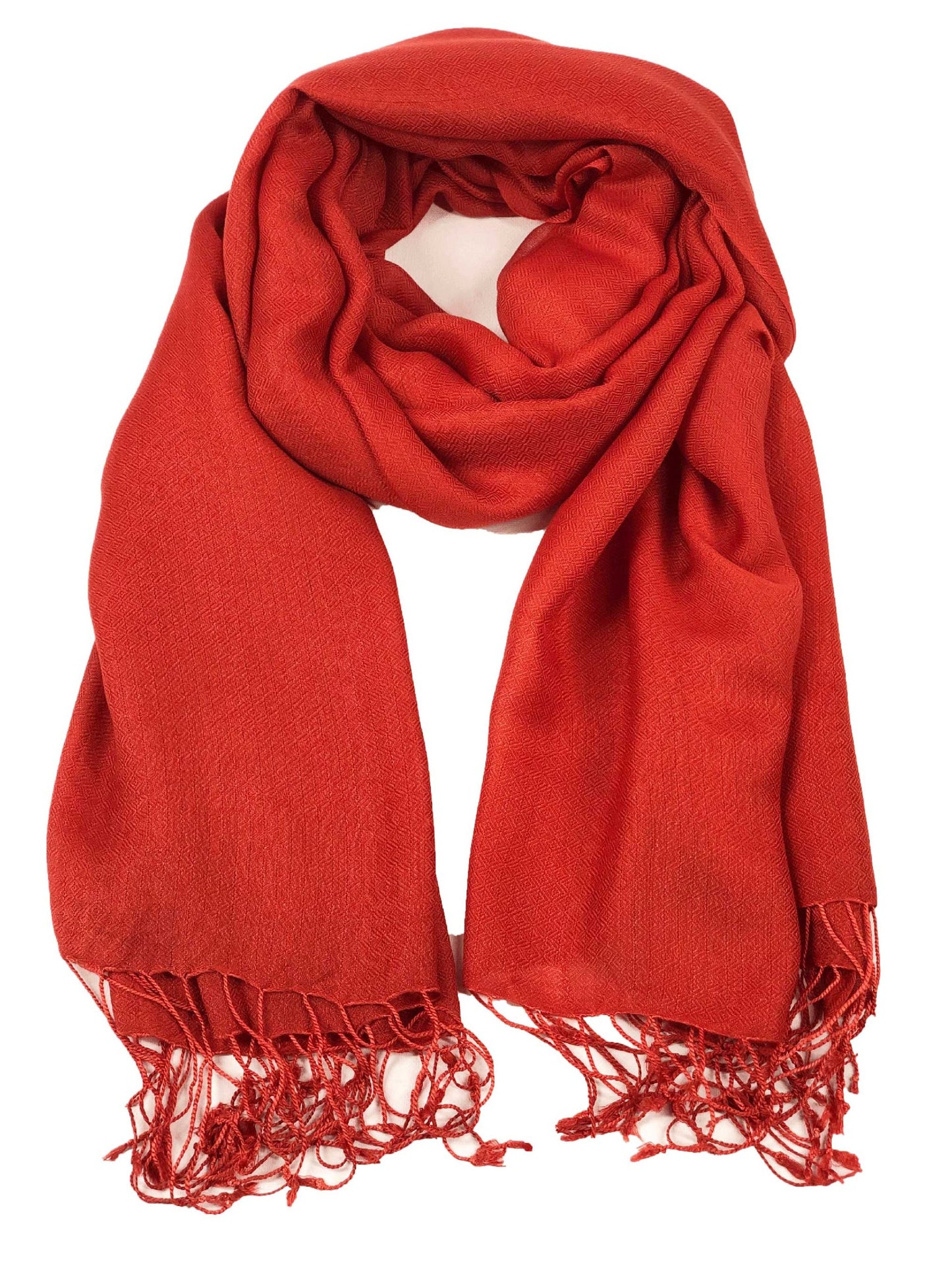 Red Modal Solid Scarf