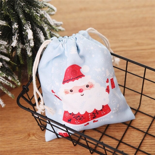 Vintage Christmas Candy Bag Fresh Cotton Gift Bag