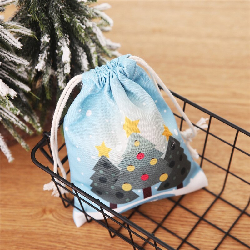 Vintage Christmas Candy Bag Fresh Cotton Gift Bag