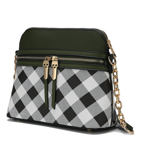 Suki Checkered Crossbody Handbag