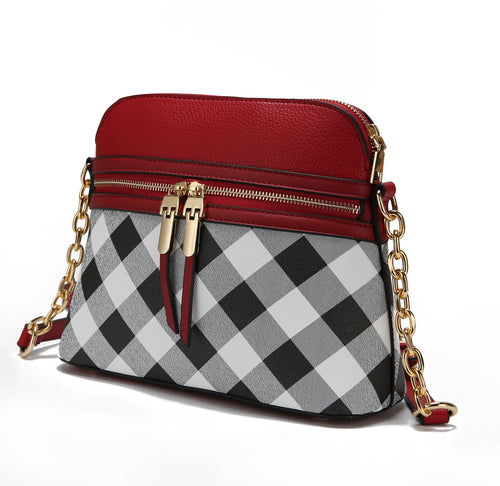 Suki Checkered Crossbody Handbag