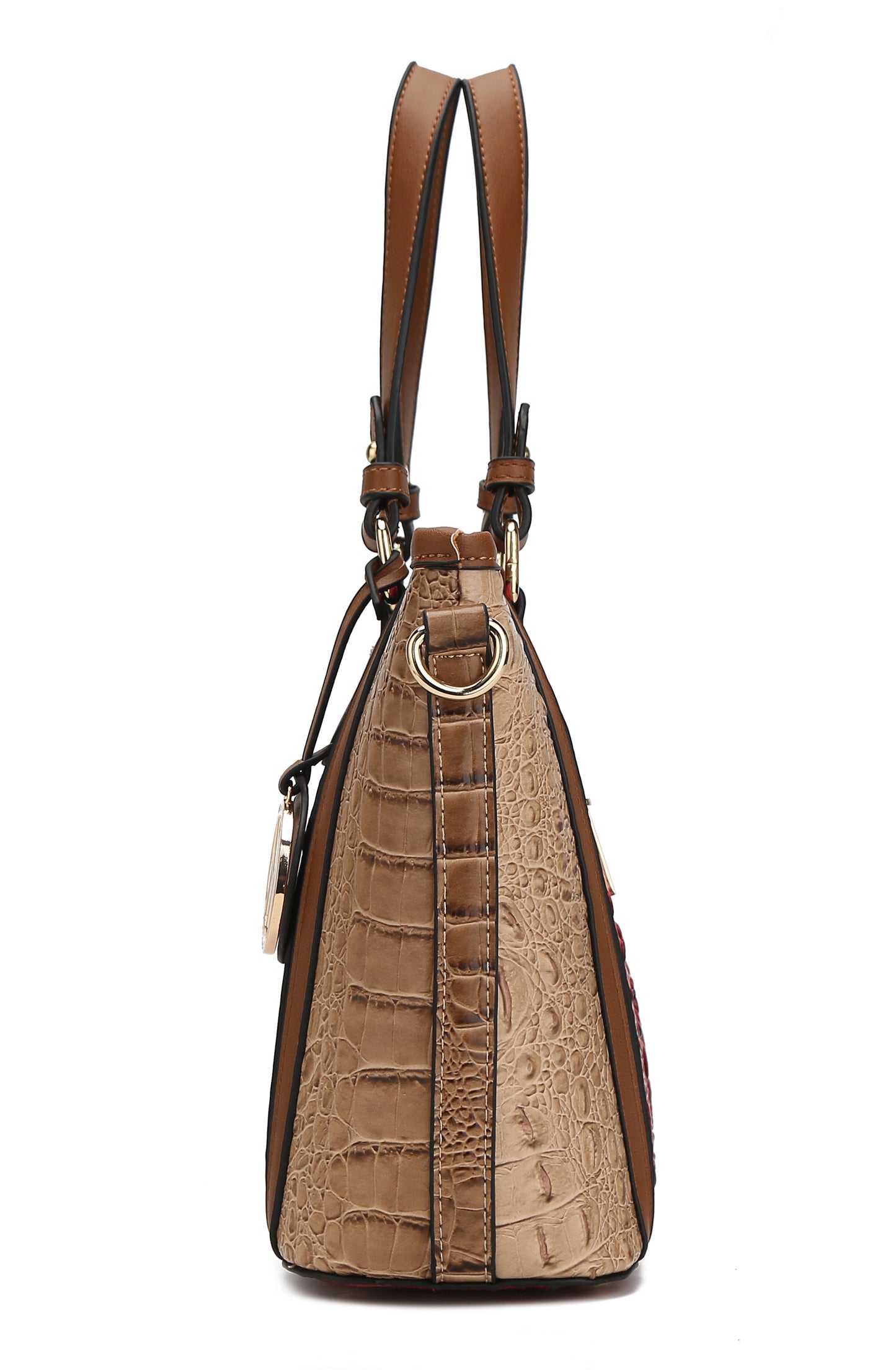 MKF Collection Lizza Croco Embossed Tote & Wallet Set By Mia k