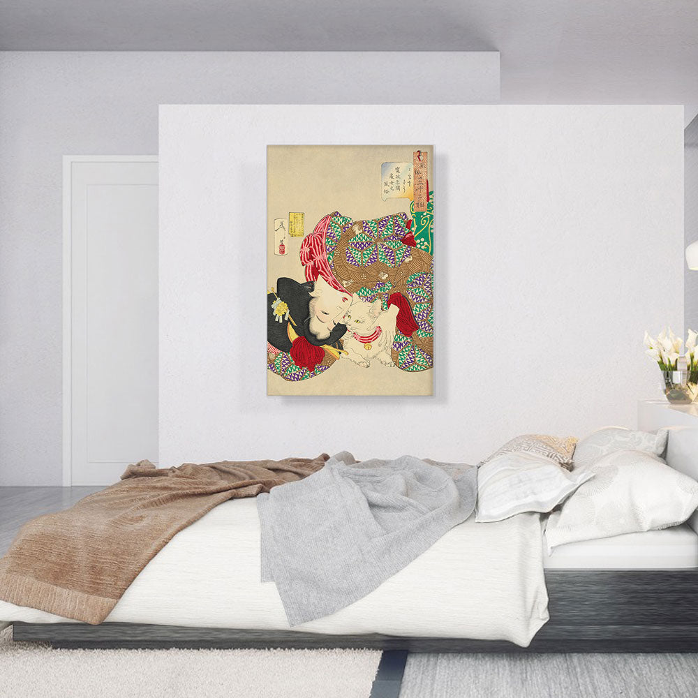 The Aspects of Daily Life Woman Cat 1888