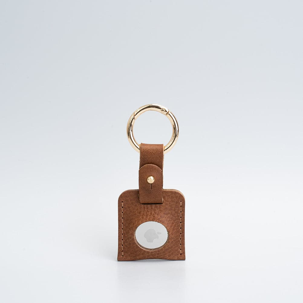 Leather AirTag Keychain