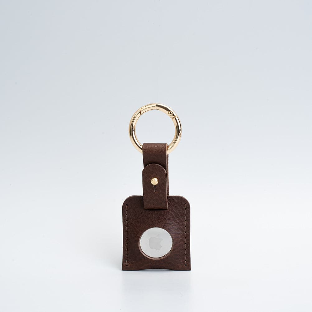 Leather AirTag Keychain