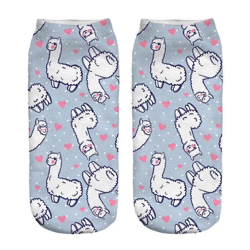 Alpaca Dreams of Love Socks