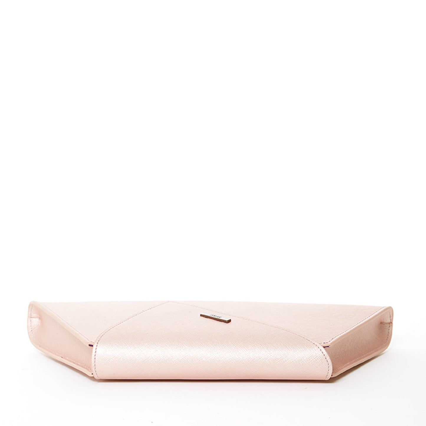 SUSU Rose Gold Metallic Leather Clutch Bag Unique Evening Purse