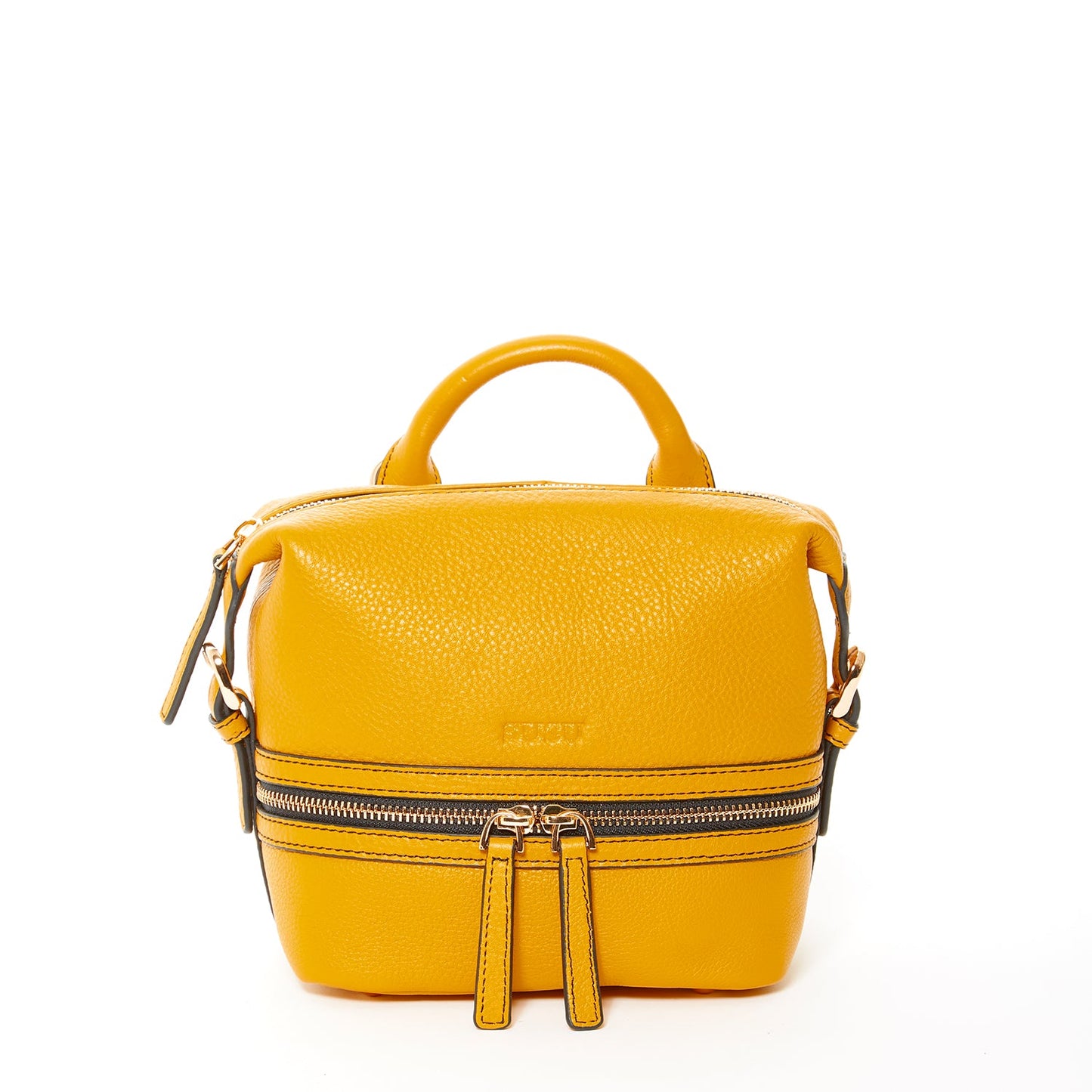 SUSU Leather Backpack for Women  Yellow Purse Convertible Crossbody